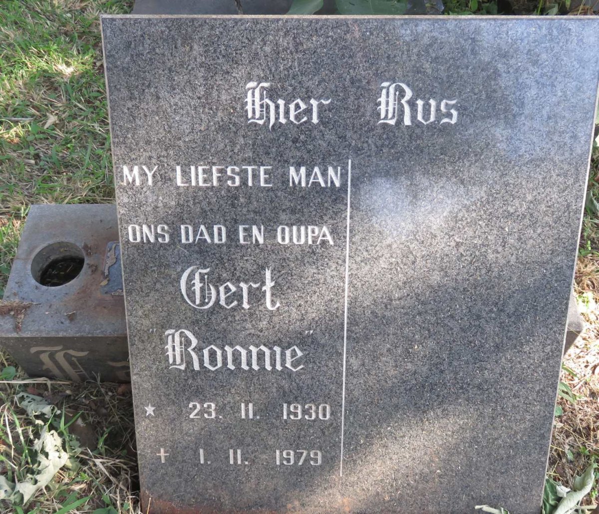 LAMPRECHT Gert Ronnie 1930-1979