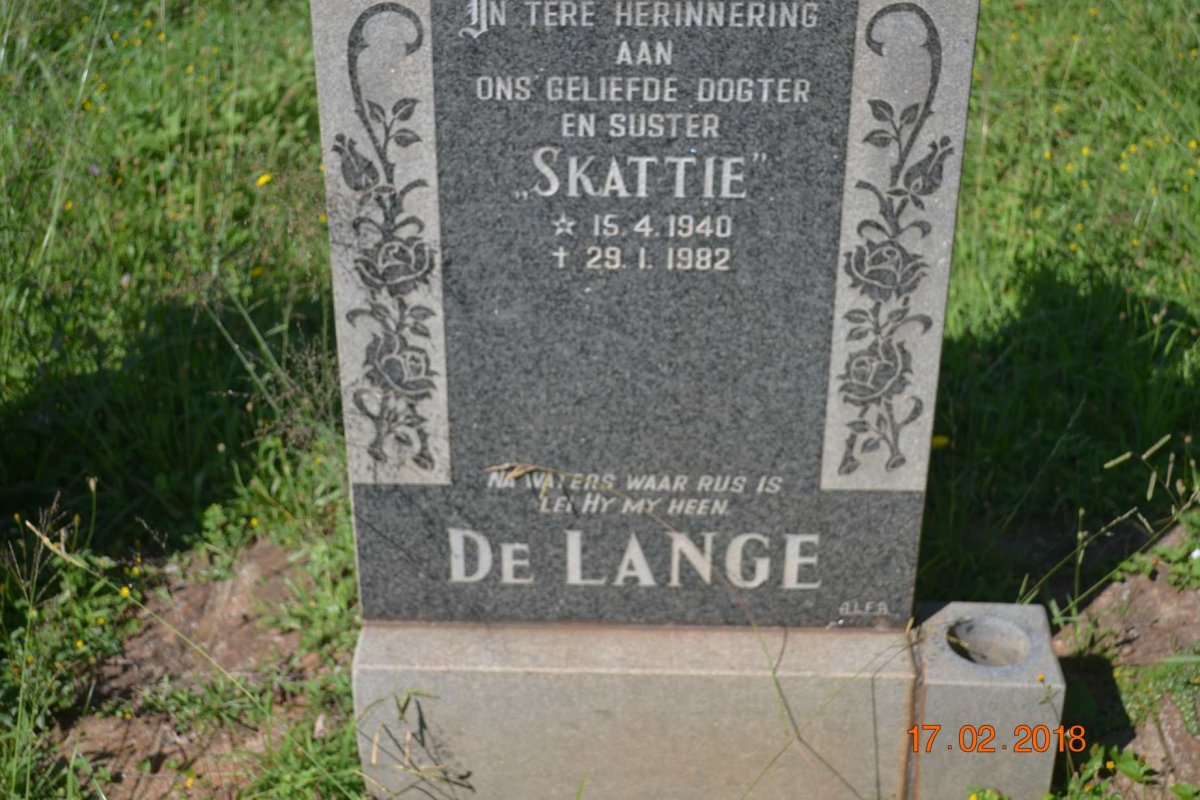 LANGE Skattie, de 1940-1982