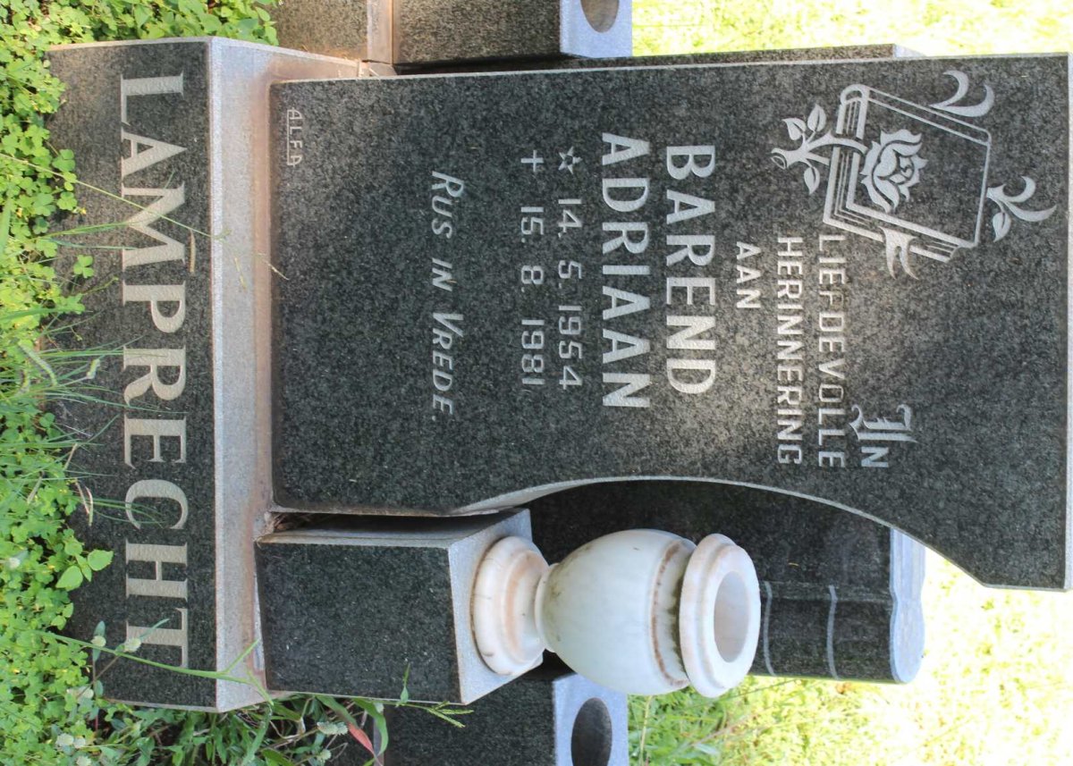 LAMPRECHT Barend Adriaan 1954-1981