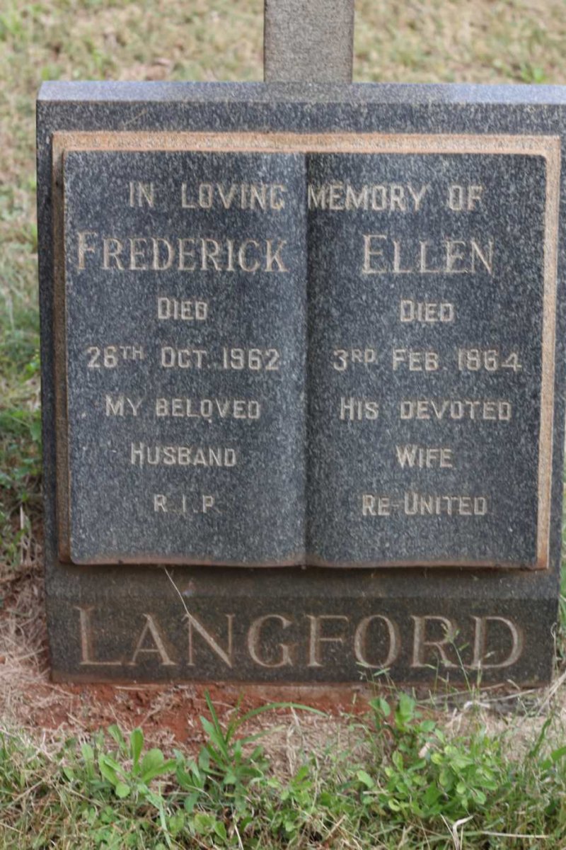 LANGFORD Frederick -1962 &amp; Ellen -1964