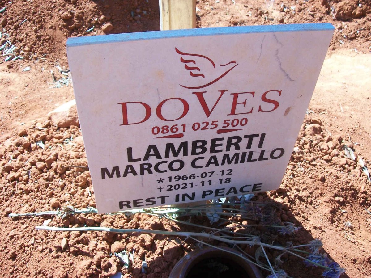 LAMBERTI Marco Camillo 1966-2021