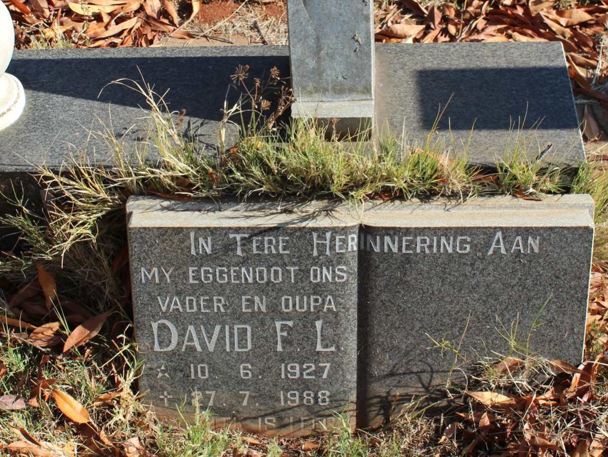 LANGE David F.L., de 1927-1988