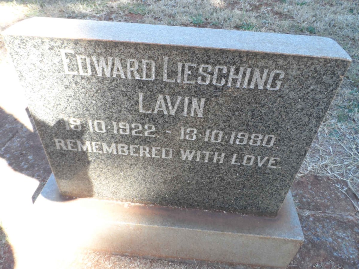 LAVIN Edward Liesching 1922-1980