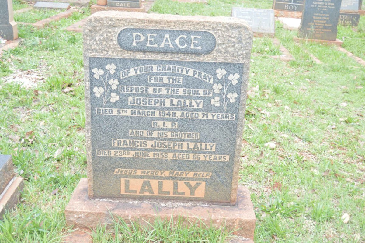 LALLY Joseph -1948 :: LALLY Francis Joseph -1958
