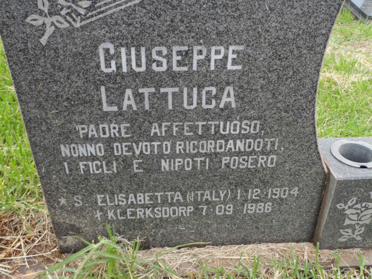 LATTUCA Giuseppe 1904-1986