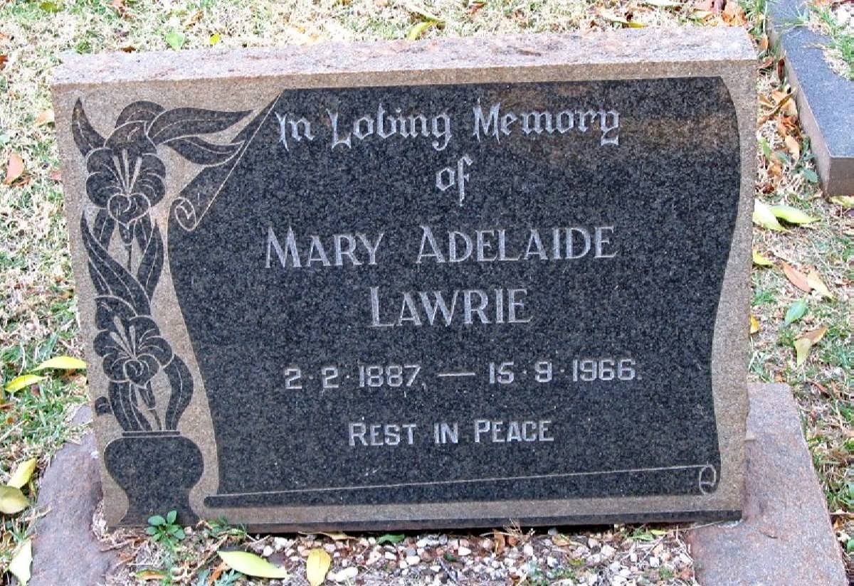 LAWRIE Mary Adelaide 1887-1966
