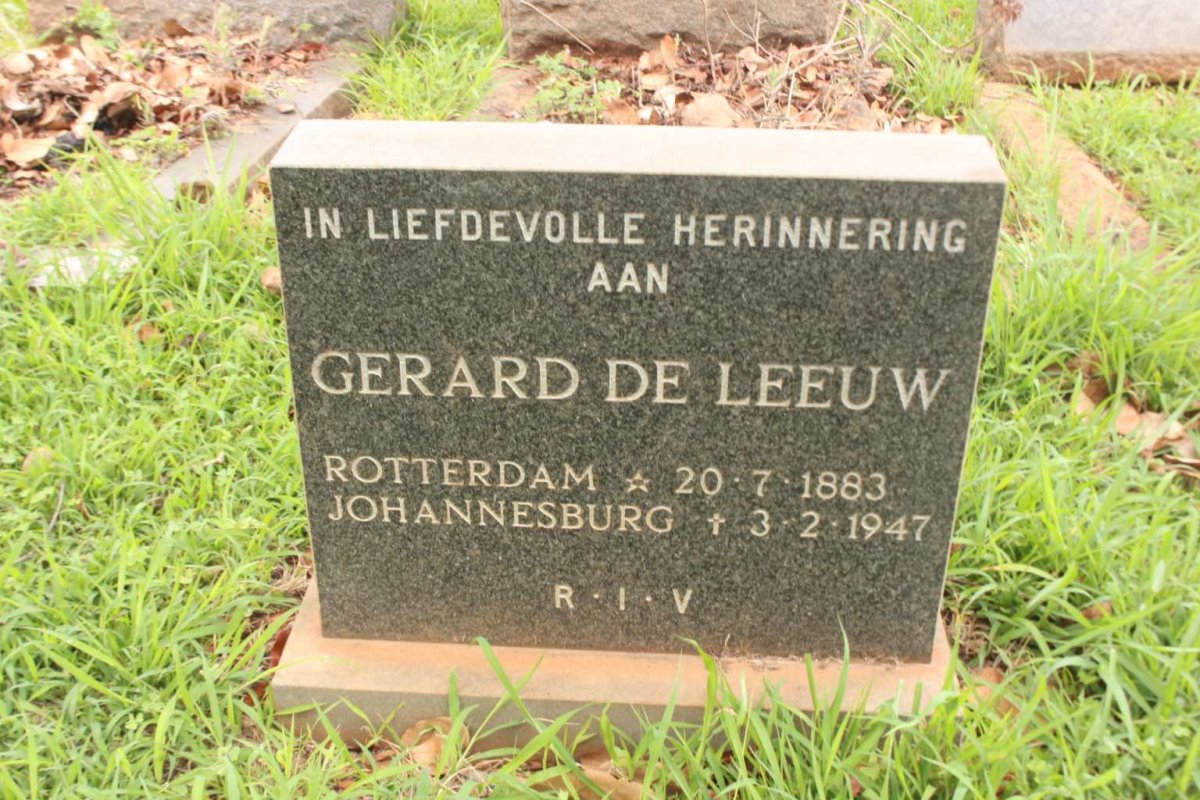 LEEUW Gerard, de 1883-1947