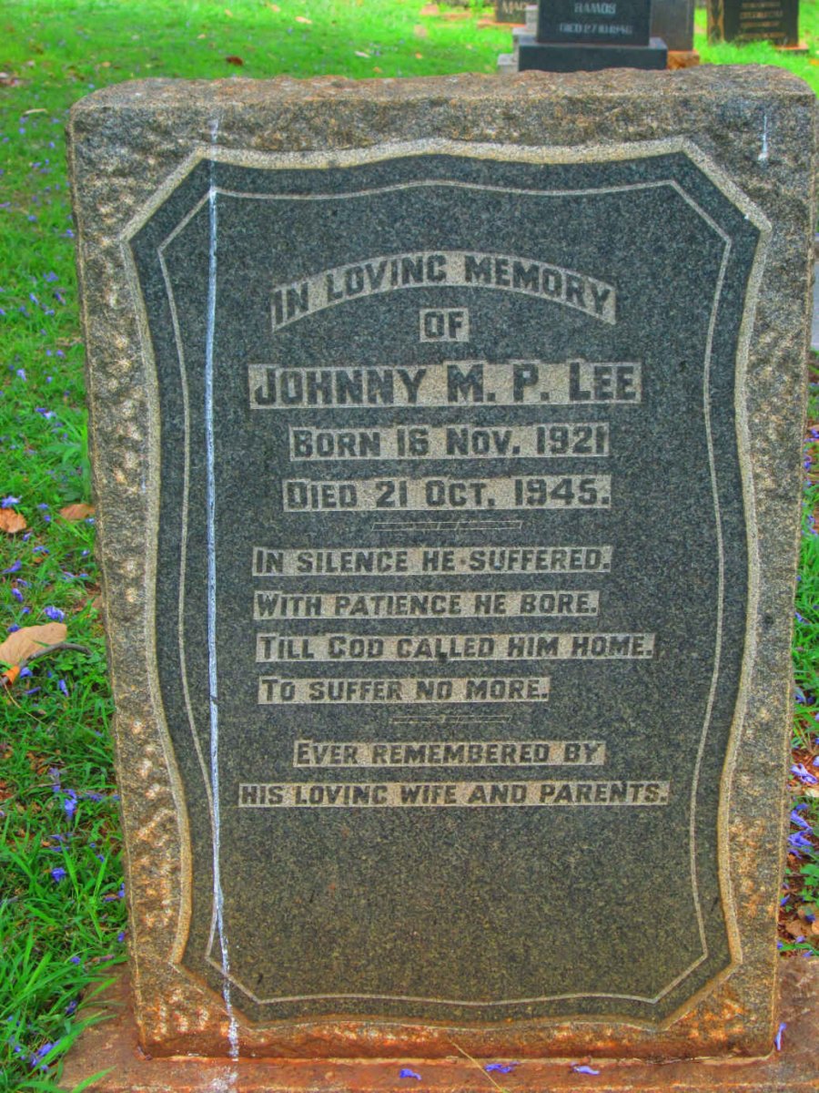 LEE Johnny M.P. 1921-1945