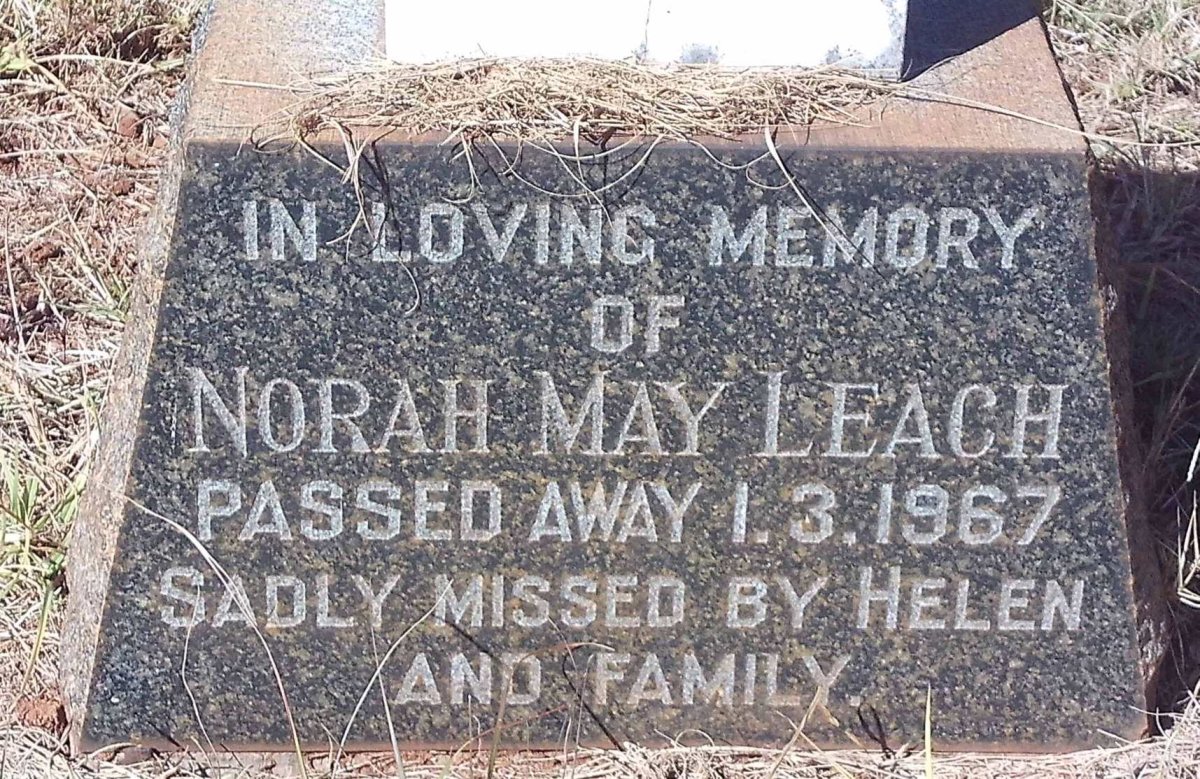 LEACH Norah May -1967