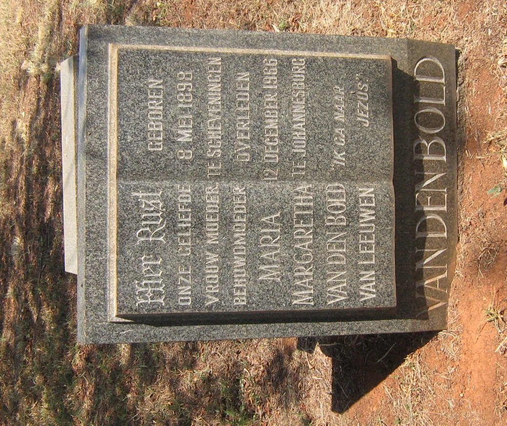 LEEUWEN Maria Margaretha, van nee VAN DEN BOLD 1898-1966