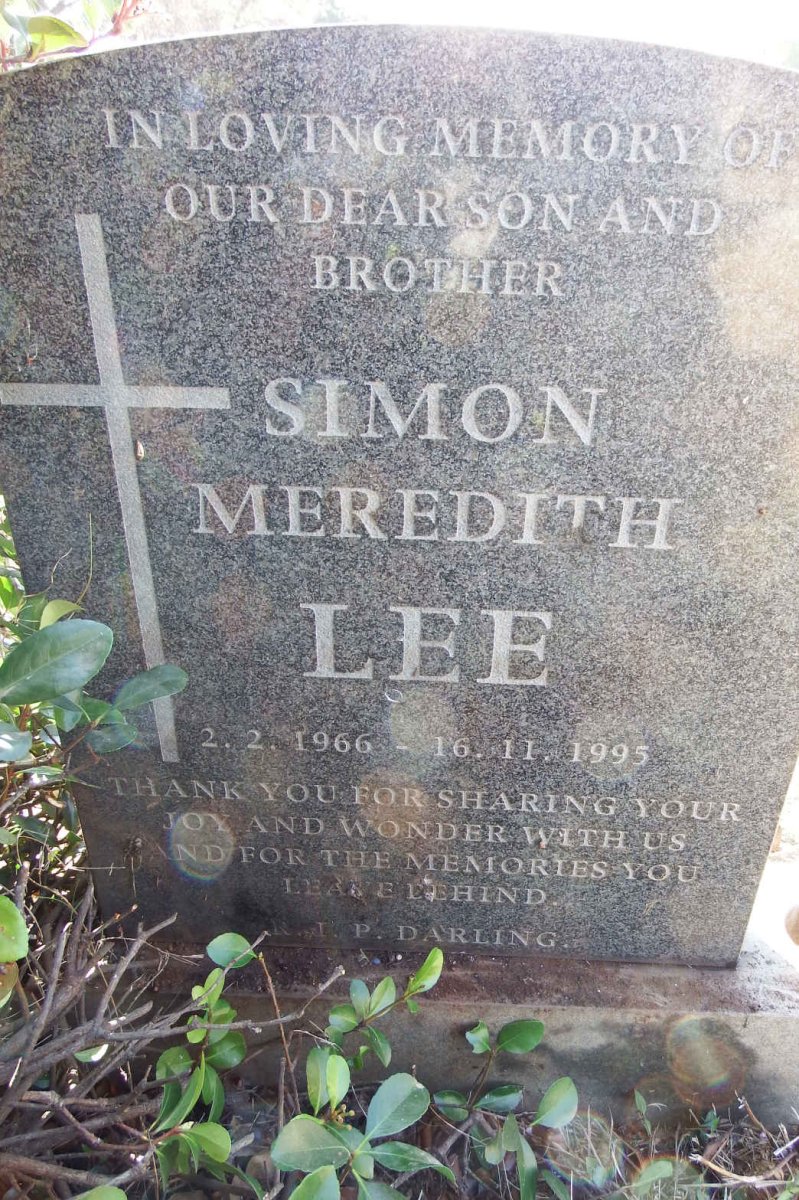 LEE Simon Meredith 1966-1995