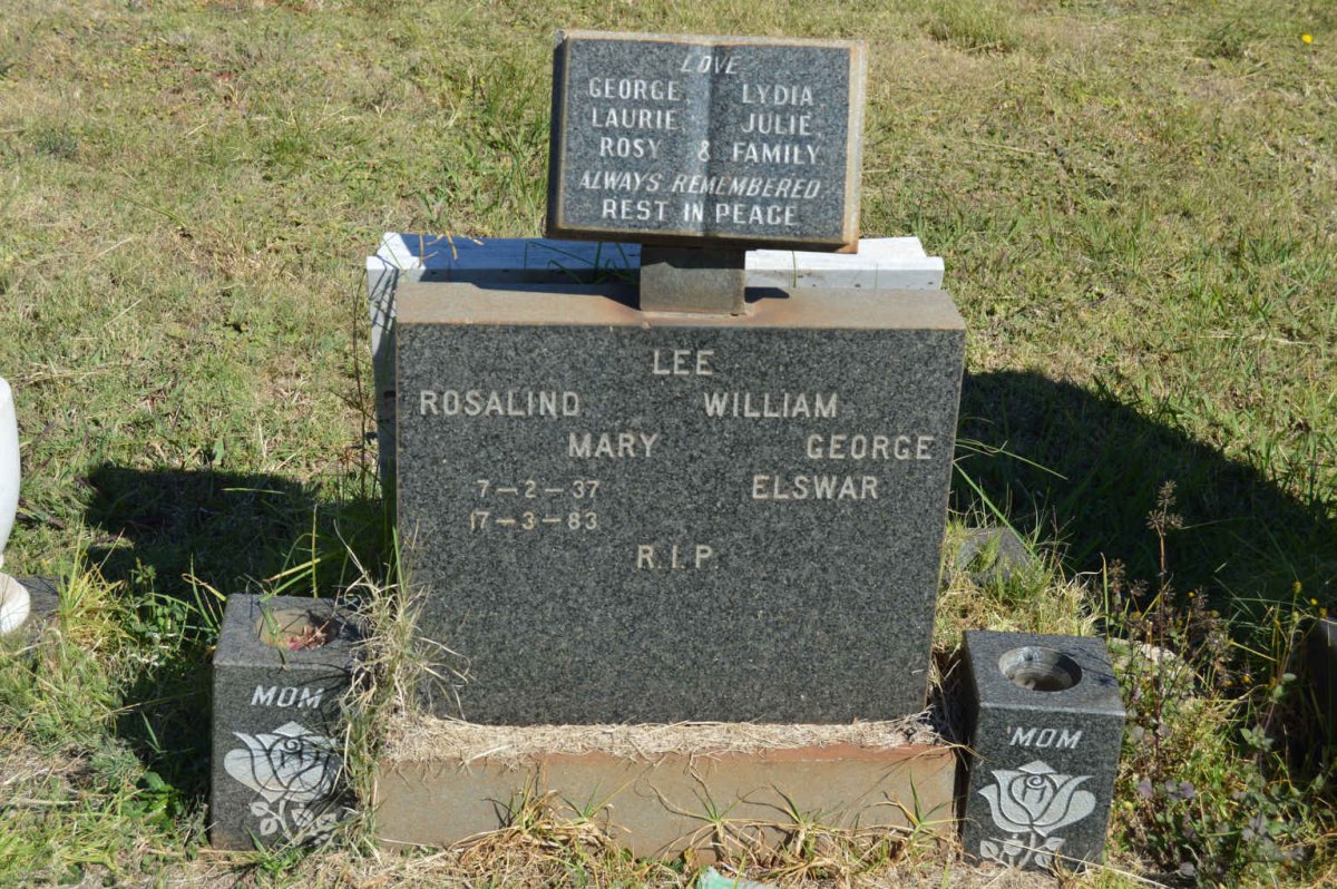 LEE William George Elswar &amp; Rosalind Mary 1937-1983