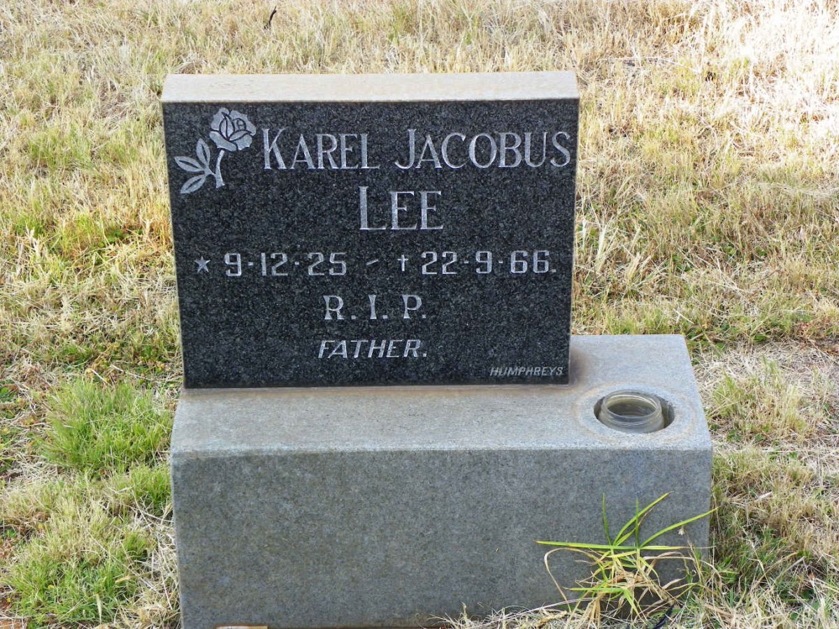 LEE Karel Jacobus 1925-1966