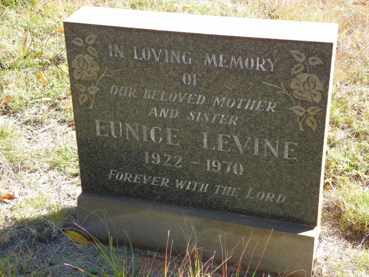 LEVINE Eunice 1922-1970