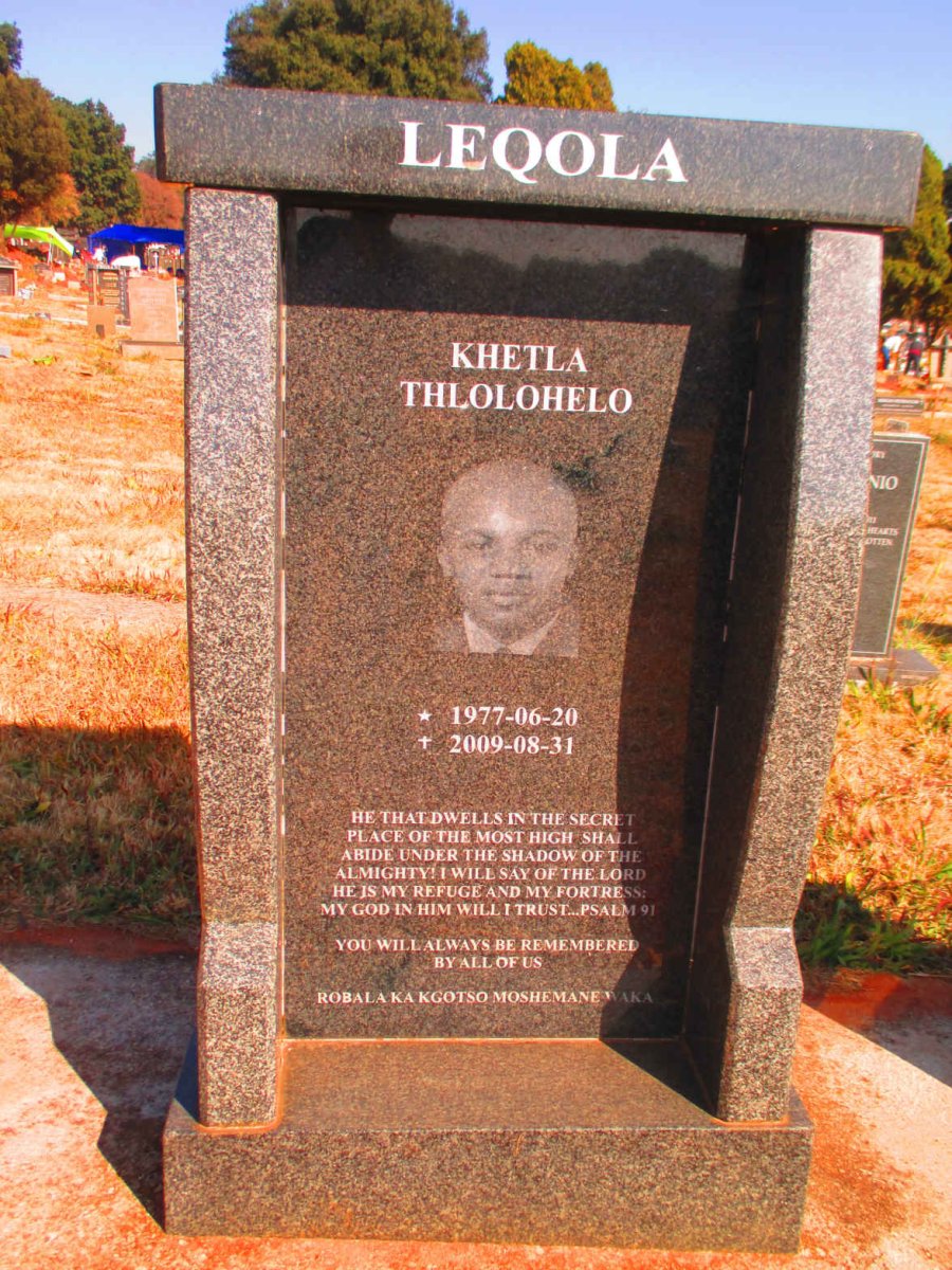 LEQOLA Khetla Thlolohelo 1977-2009