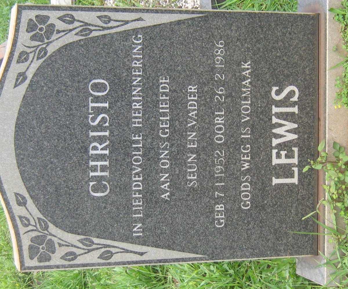 LEWIS Christo 1952-1986