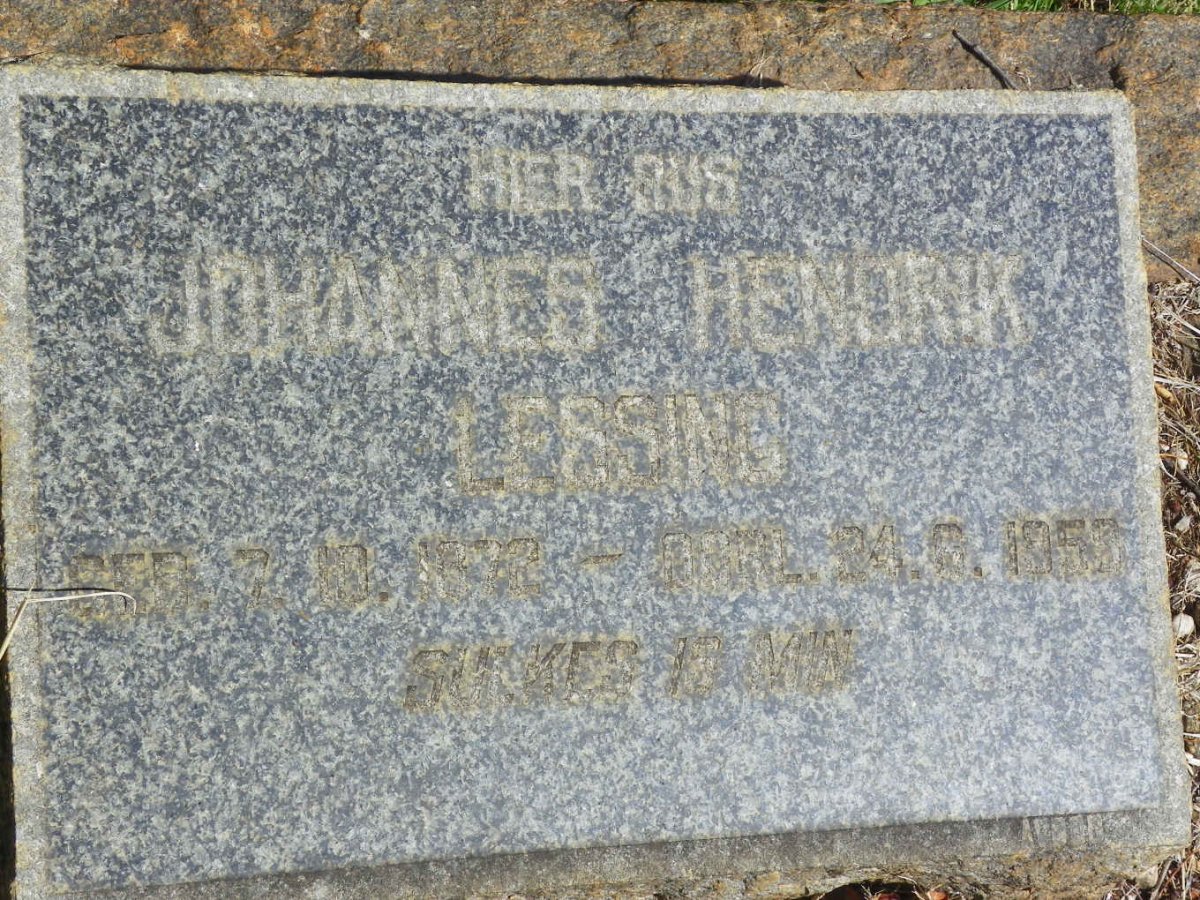 LESSING Johannes Hendrik 1872-1959