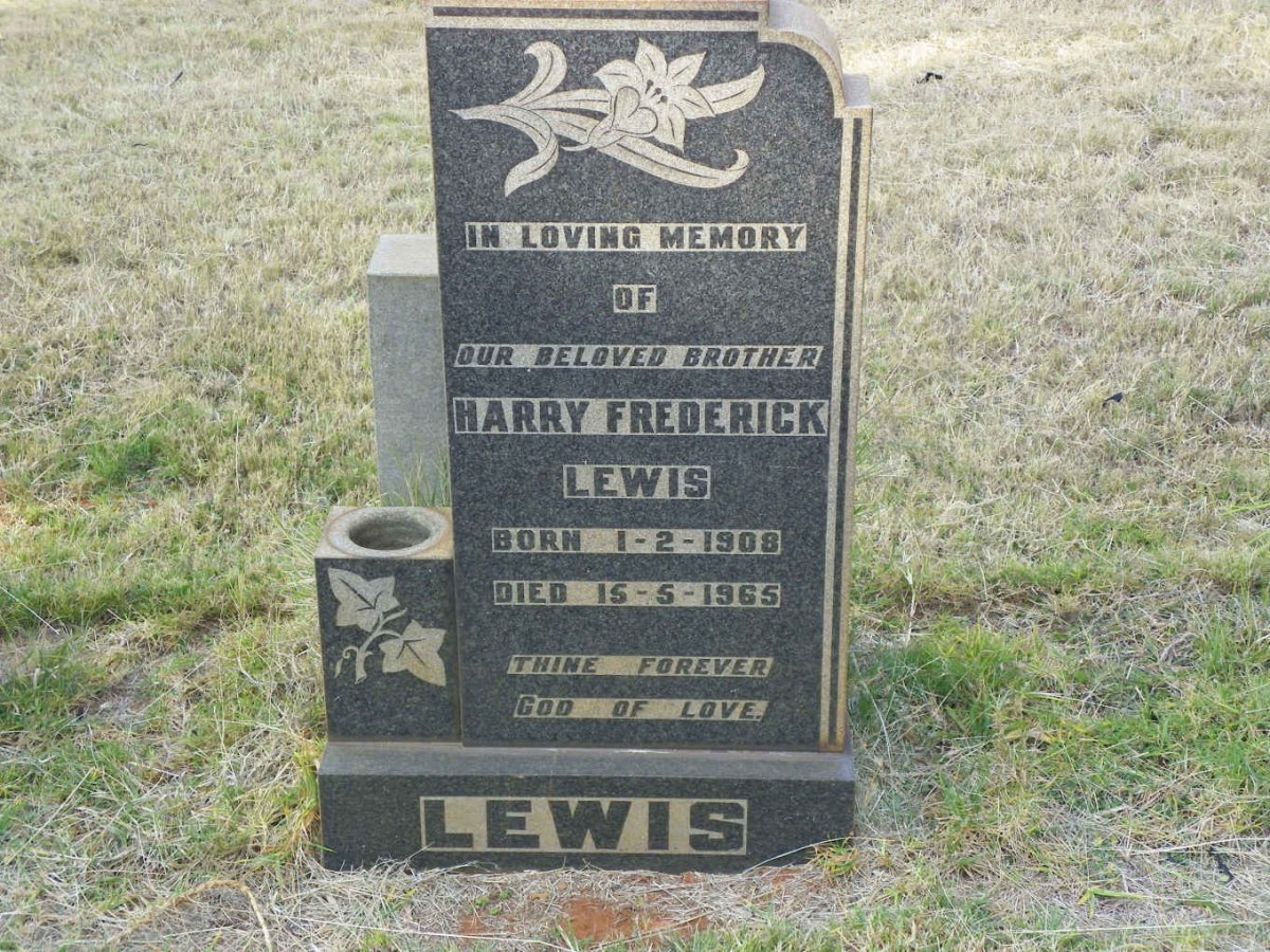 LEWIS Harry Frederick 1908-1965