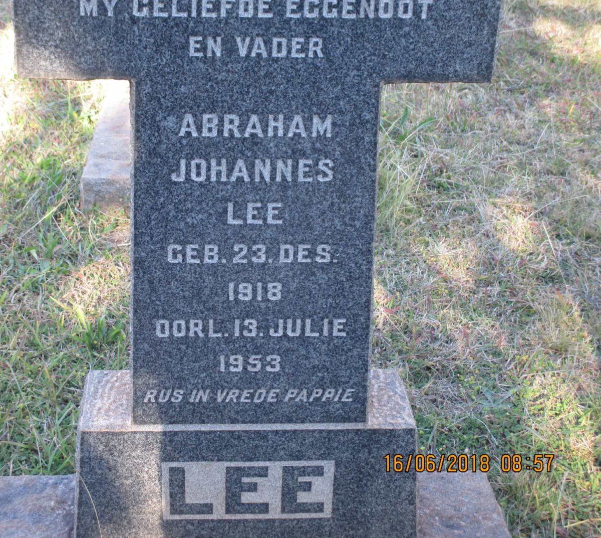 LEE Abraham Johannes 1918-1953