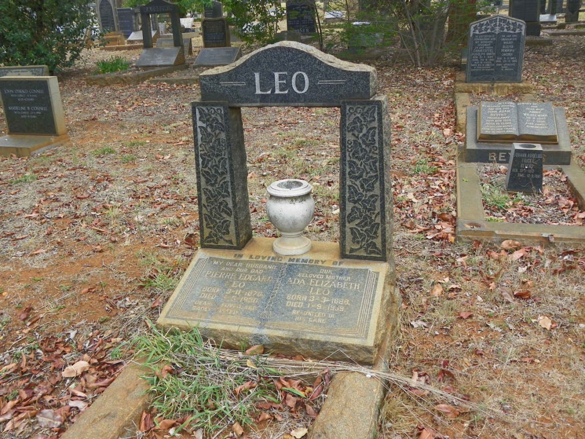 LEO Pierre Edgard 1878-1950 &amp; Ada Elizabeth 1888-1959