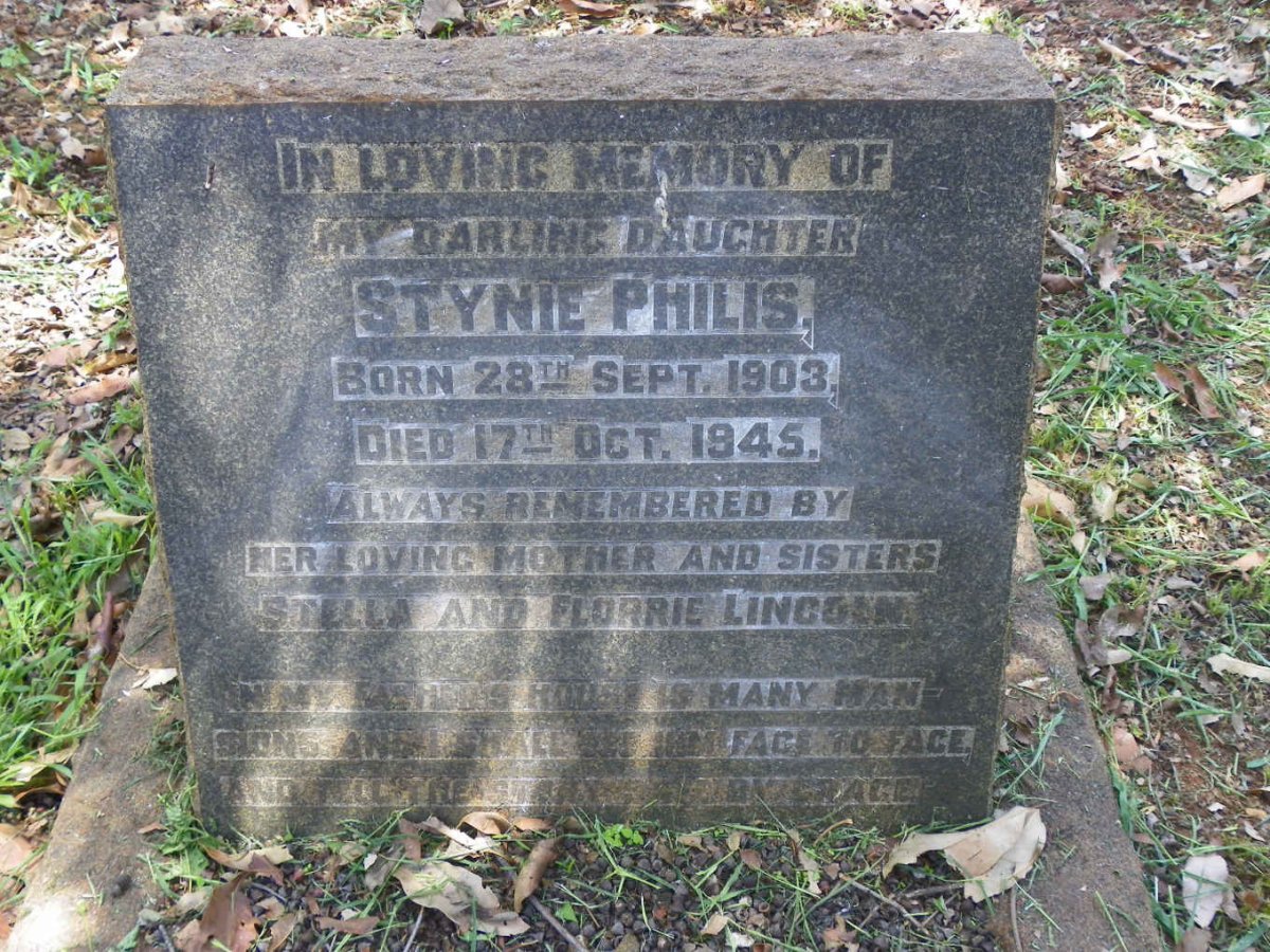 LINCOLN Stynie Philis 1903-1945