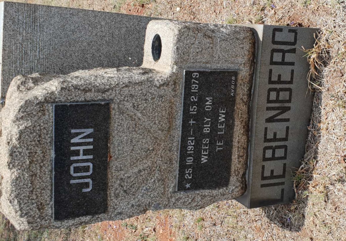 LIEBENBERG John 1921-1979