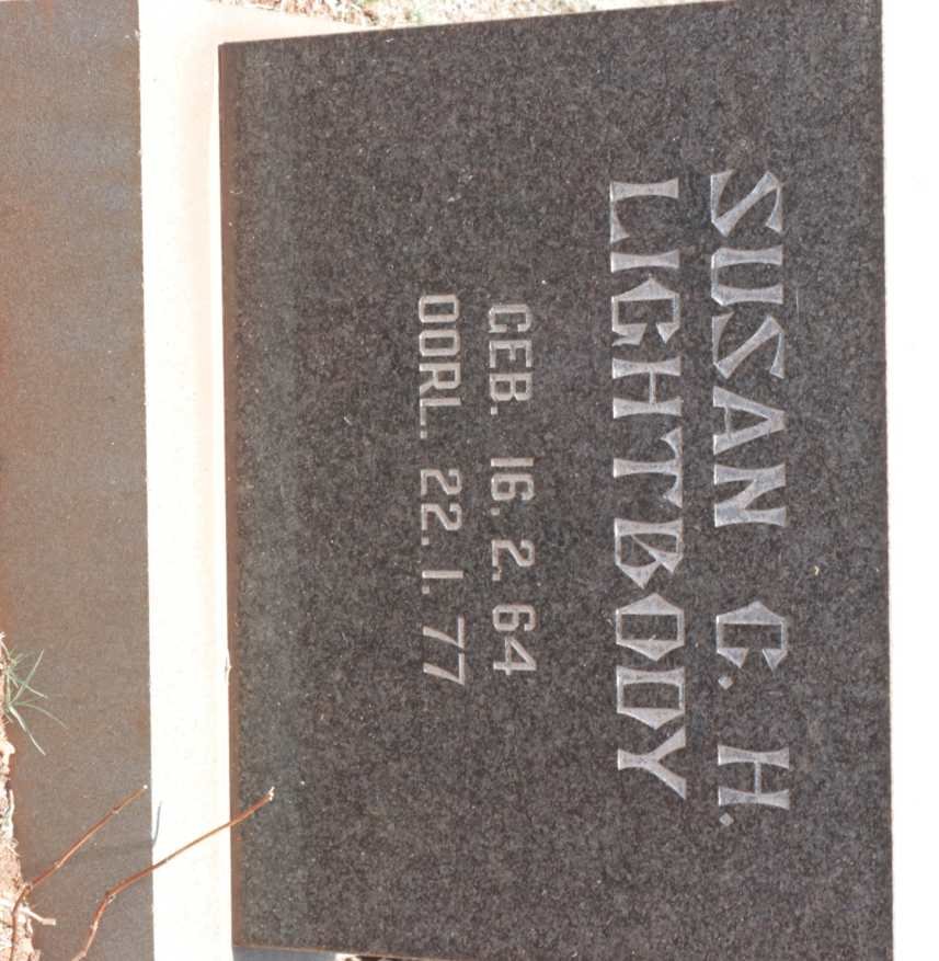 LIGHTBODY Susan C.H. 1964-1977