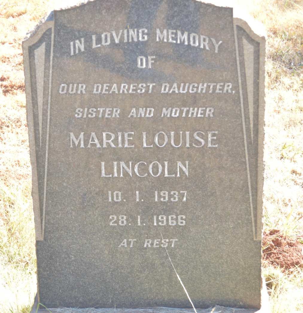 LINCOLN Marie Louise 1937-1966