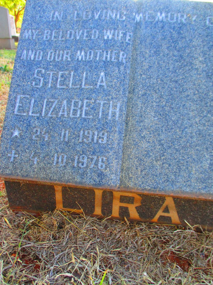 LIRA Stella Elizabeth 1919-1976