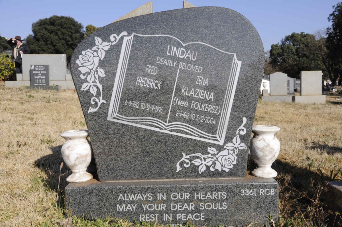 LINDAU Fred Frederick 1912-1996 &amp; Zena Klaziena FOLKERSZ 1912-2004