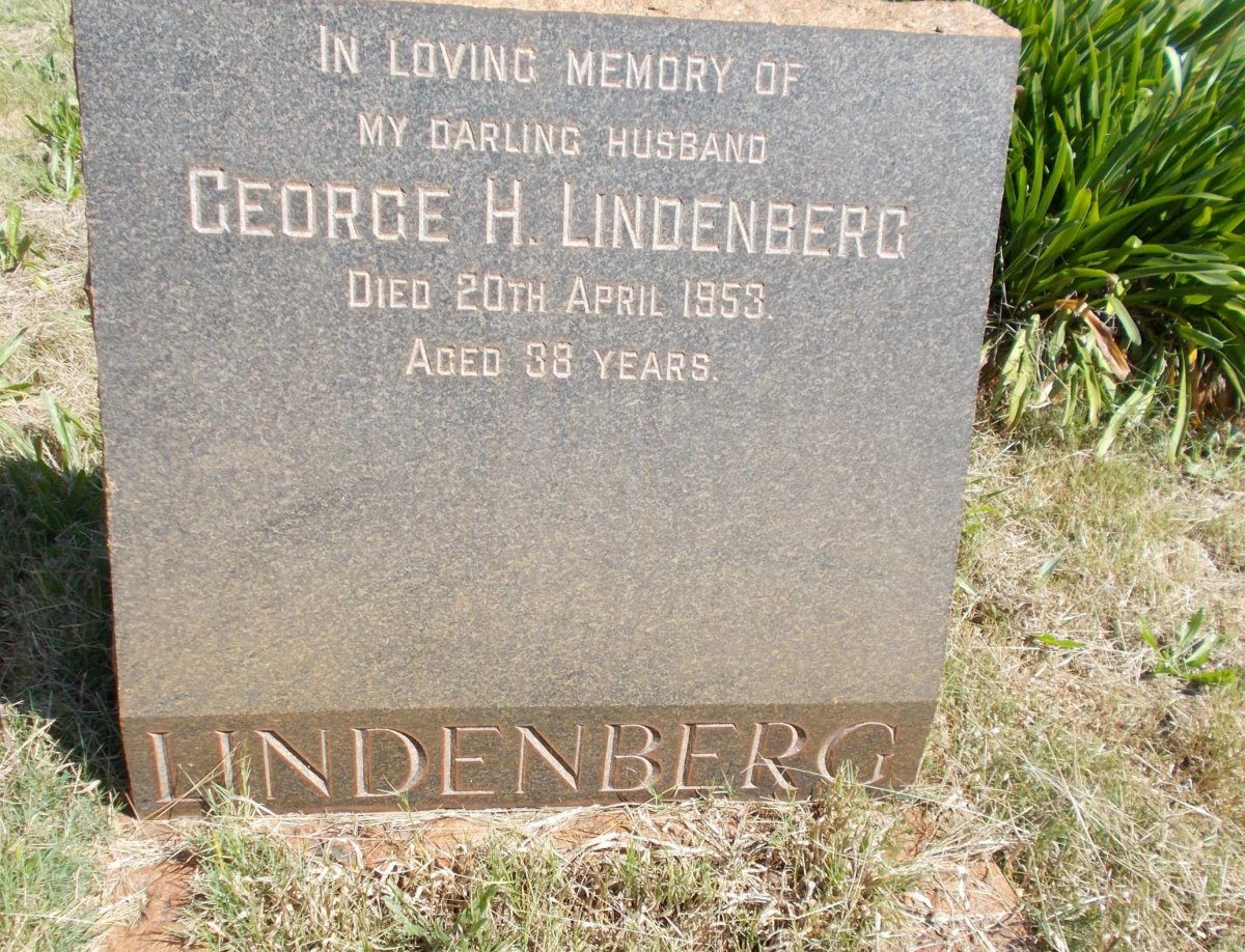 LINDENBERG George H. -1953