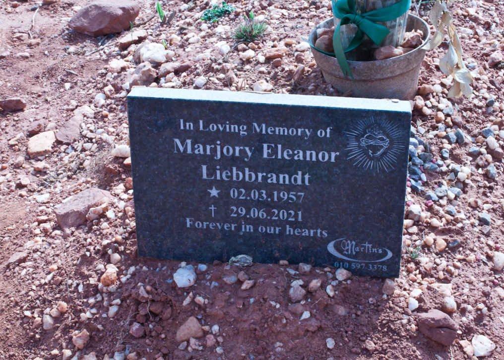 LIEBBRANDT Marjory Eleanor 1957-2021