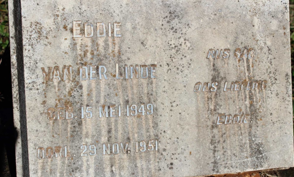 LINDE Eddie, van der 1949-1951
