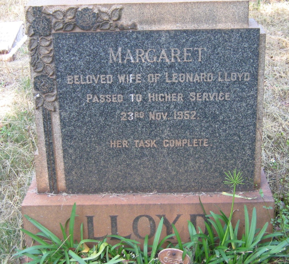 LLOYD Margaret -1952