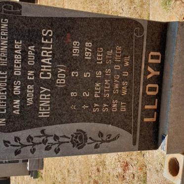 LLOYD Henry Charles 1919-1978