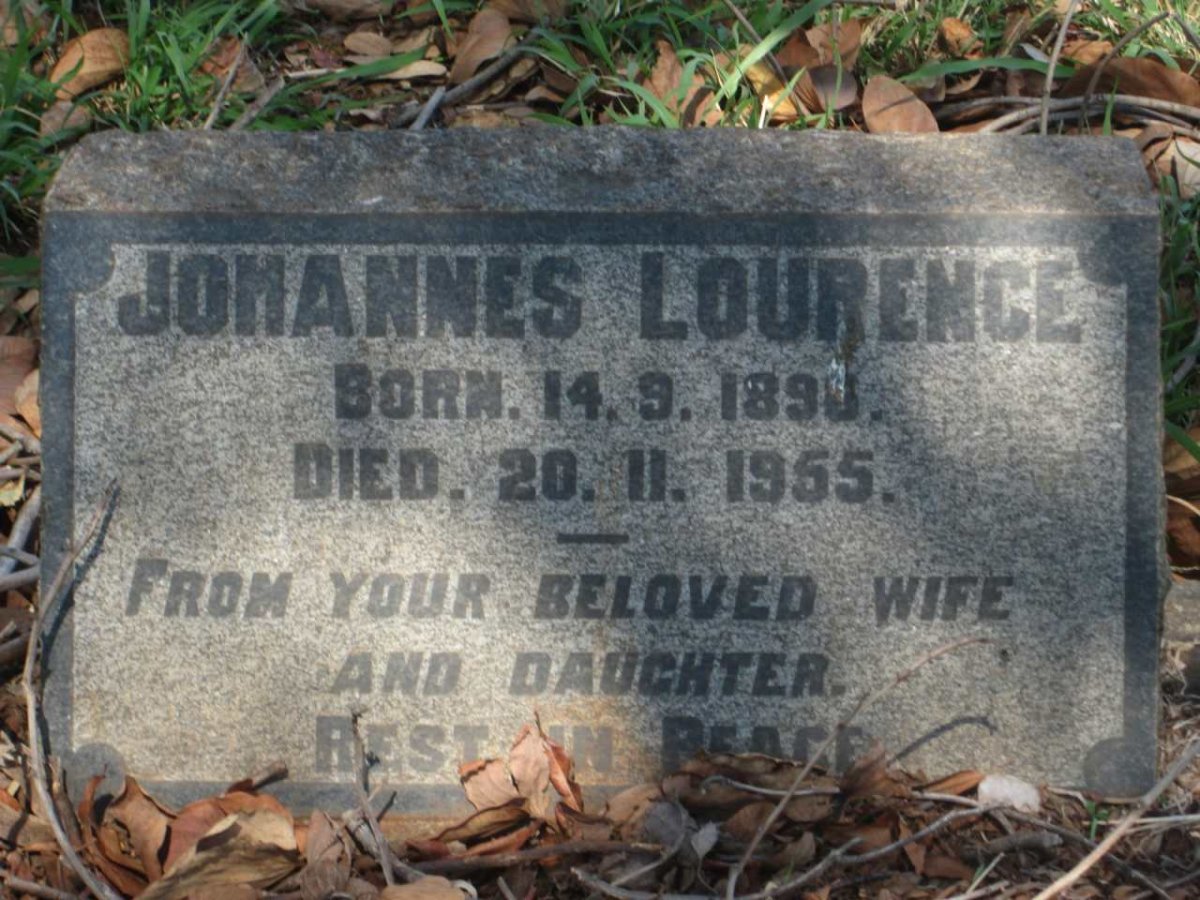 LOURENCE Johannes 189?-1955
