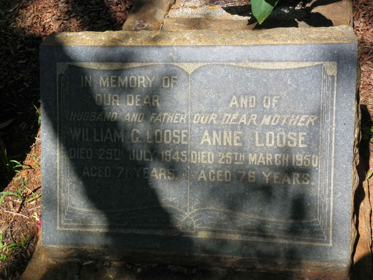 LOOSE William G. -1945 &amp; Anne -1950