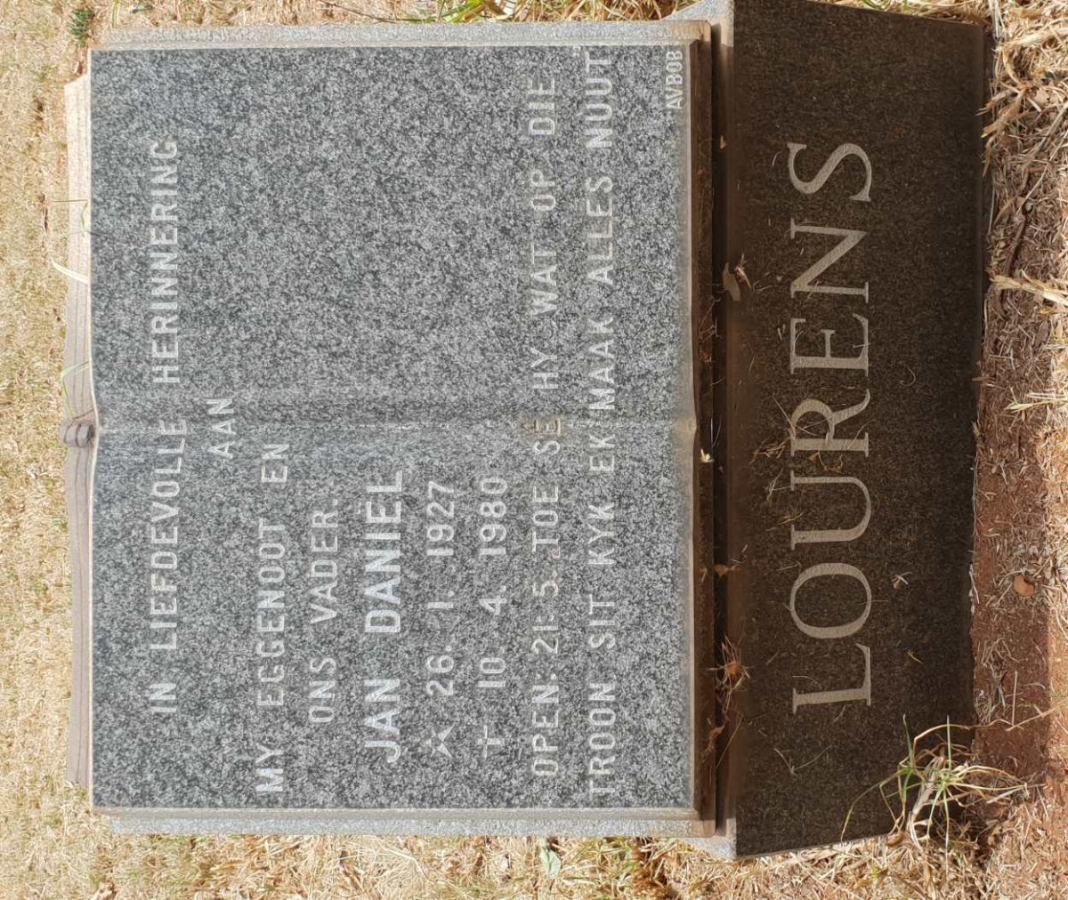 LOURENS Jan Daniel 1927-1980