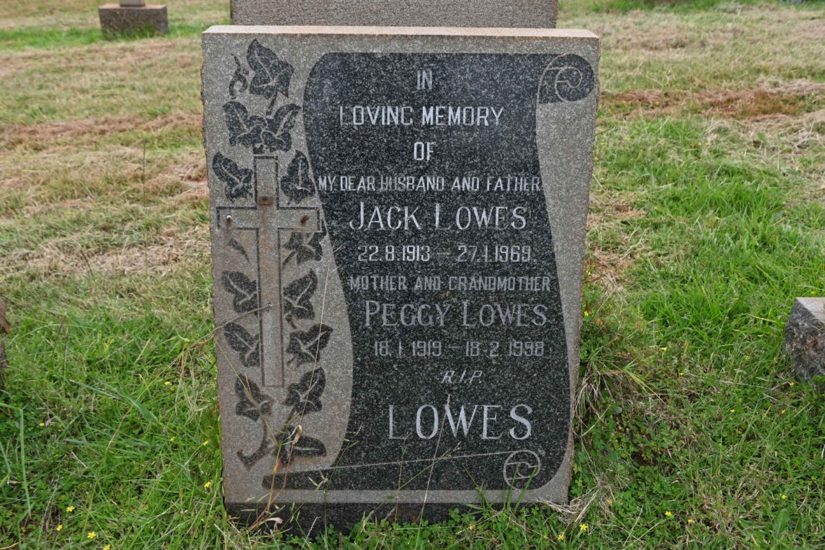 LOWES Jack 1913-1969 &amp; Peggy 1919-1998