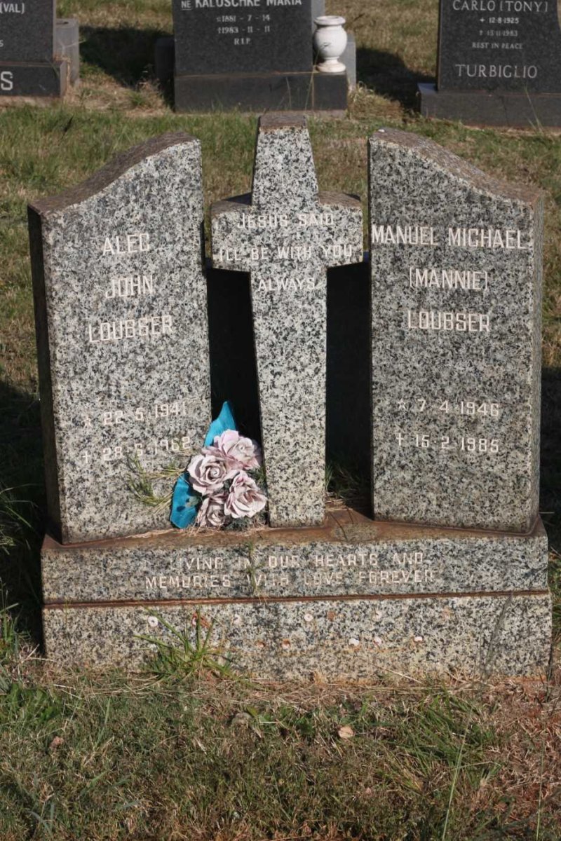 LOUBSER Alec John 1941-1962 :: LOUBSER Manuel Michael 1946-1985