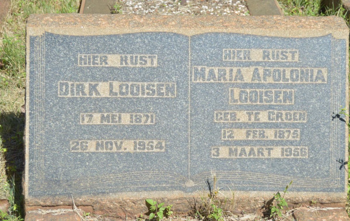 LOOISEN Dirk 1871-1954 &amp; Maria Apolonia TE GROEN 1875-1956