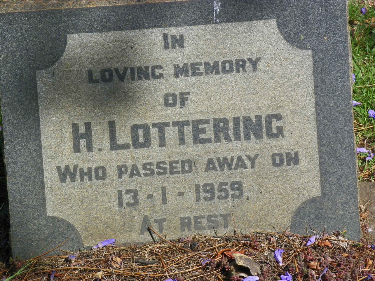 LOTTERING H. -1959