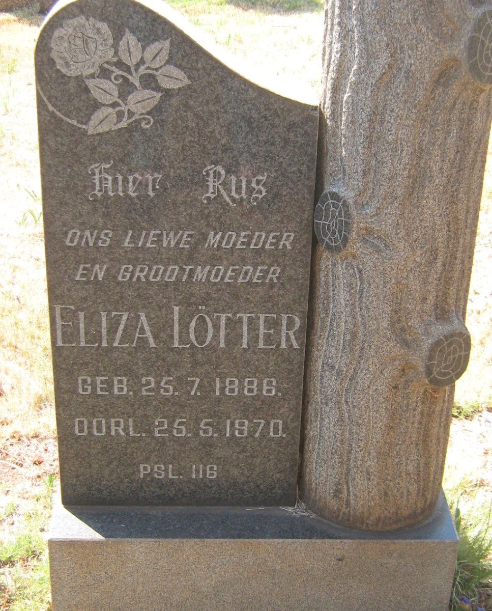 LOTTER Eliza 1886-1970