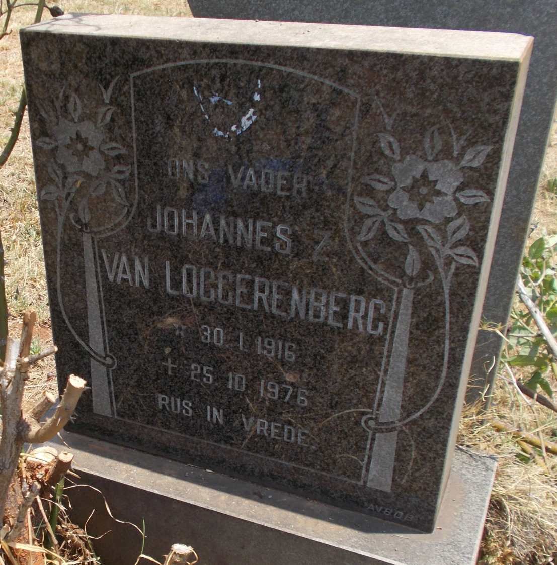 LOGGERENBERG Johannes Z., van 1916-1976