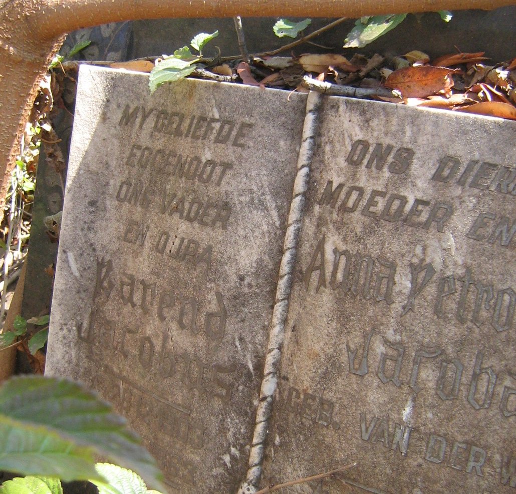 LOURENS Barend Jacobus 1903-1963 & Anna Petronella Jacoba 1907-1967