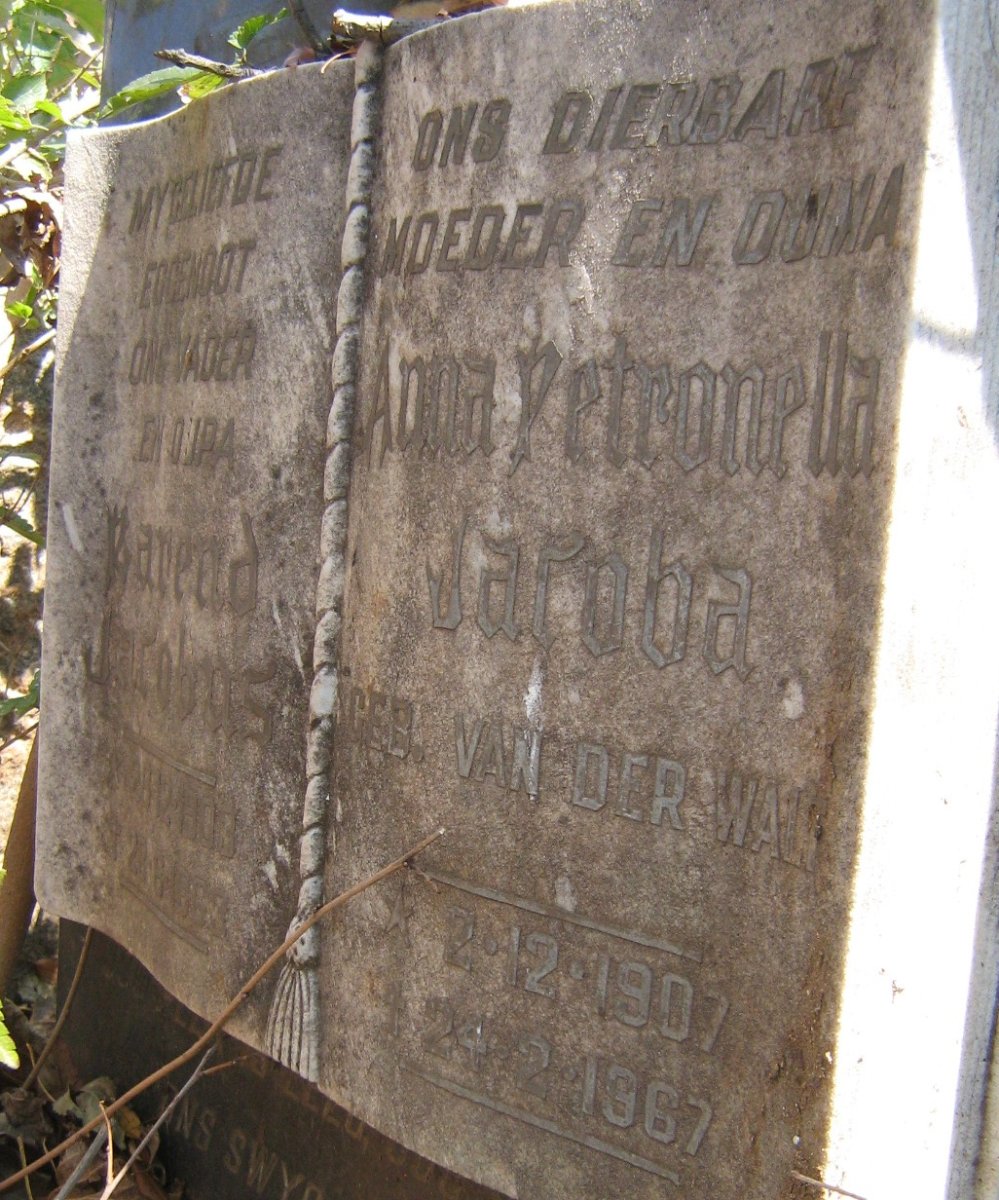 LOURENS Barend Jacobus 1903-1963 & Anna Petronella Jacoba 1907-1967
