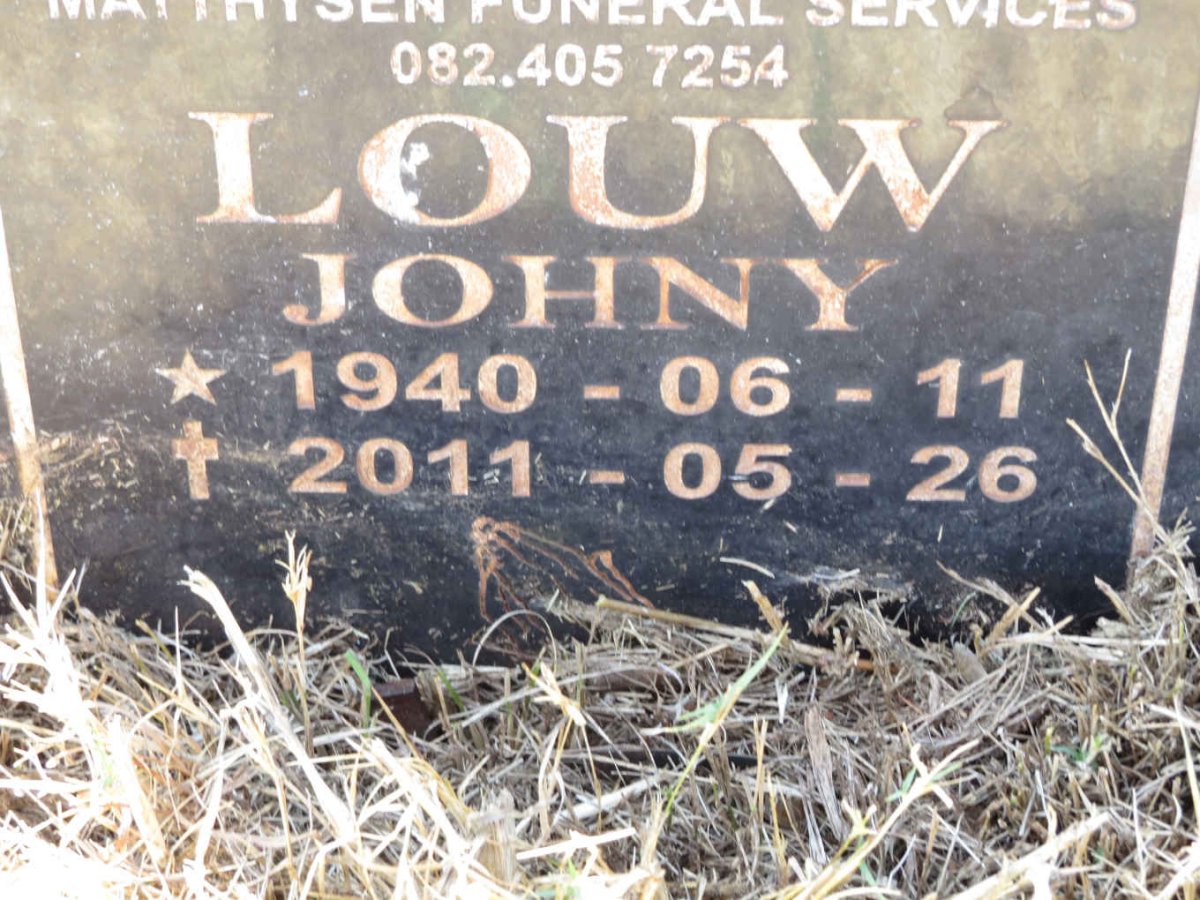 LOUW Johny 1940-2011
