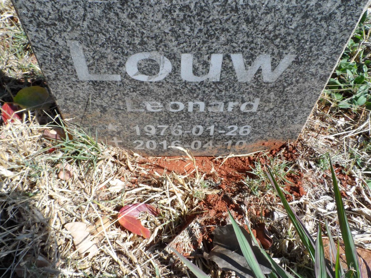 LOUW Leonard 1976-2016