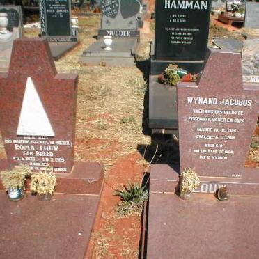 LOUW Wynand Jacobus 1926-2001 &amp; Roma BREED 1933-1989