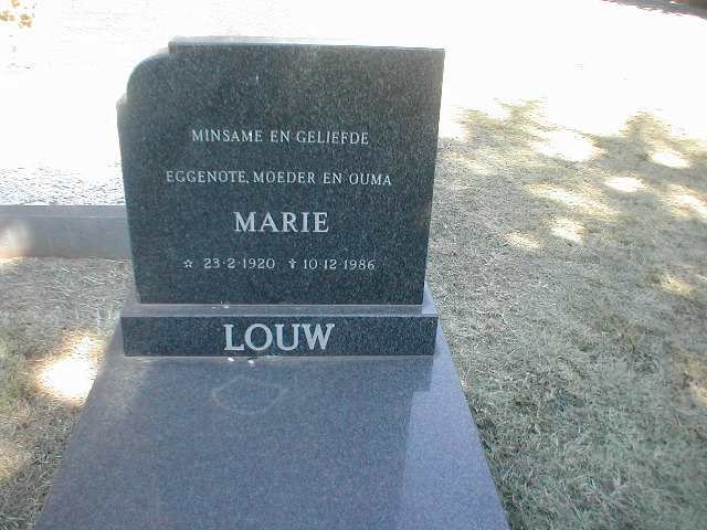 LOUW Marie 1920-1986